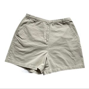 GEOFFREY BEENE Tan Cotton High Waist Shorts Women's Size 12